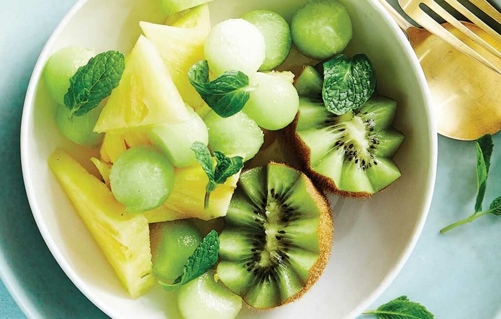 Green and gold fruit salad Green and gold fruit salad