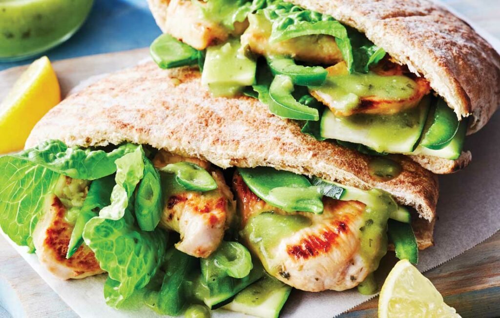 Honey and oregano chicken and greens Honey and oregano chicken and greens