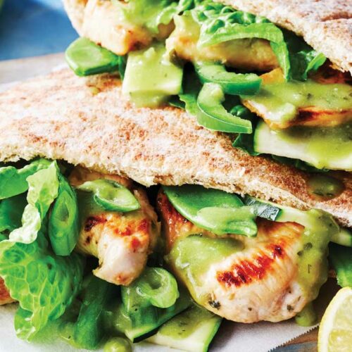 Honey and oregano chicken and greens