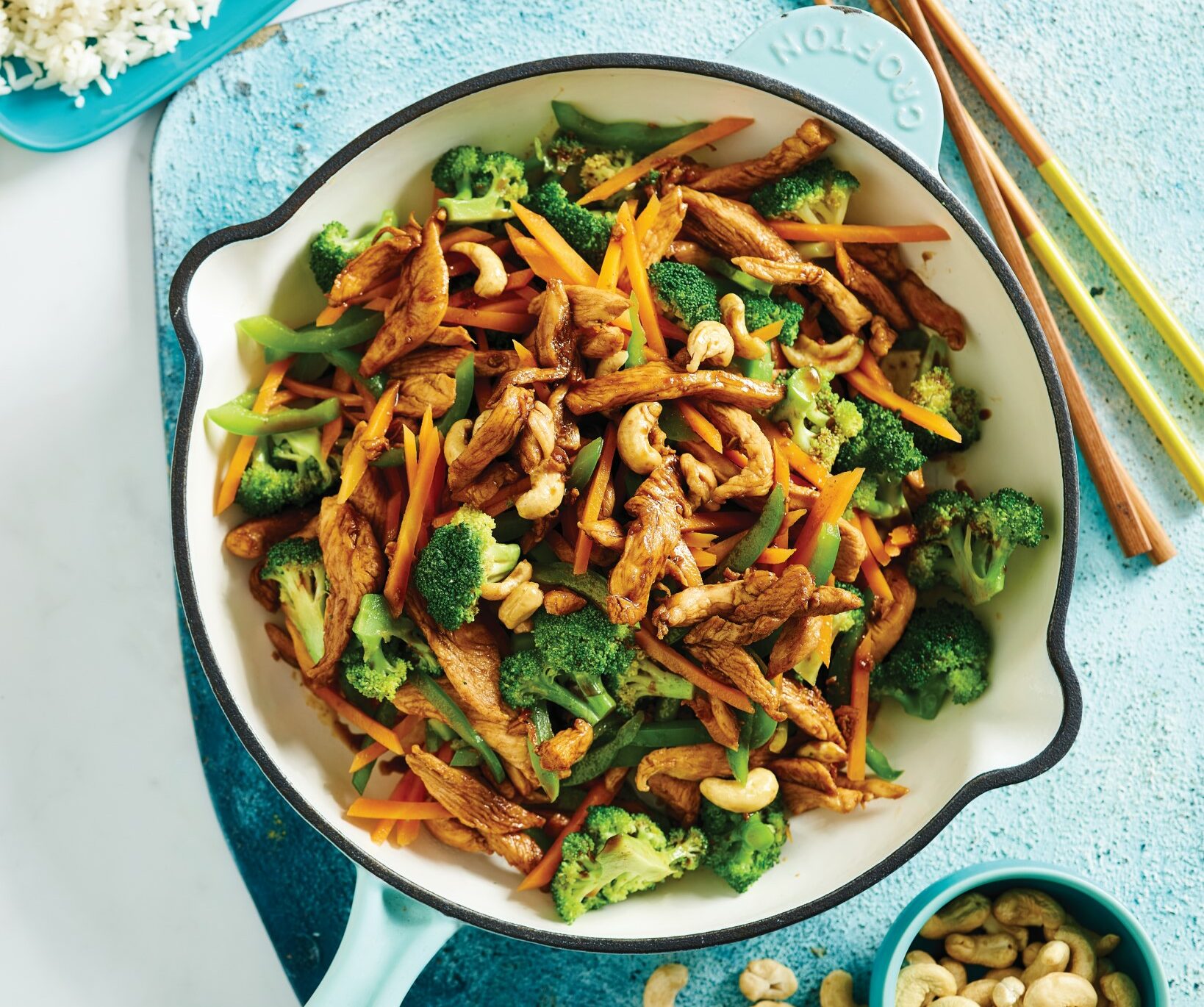 Honey soy chicken and broccoli stir-fry