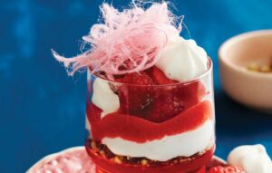 Layered berry trifle