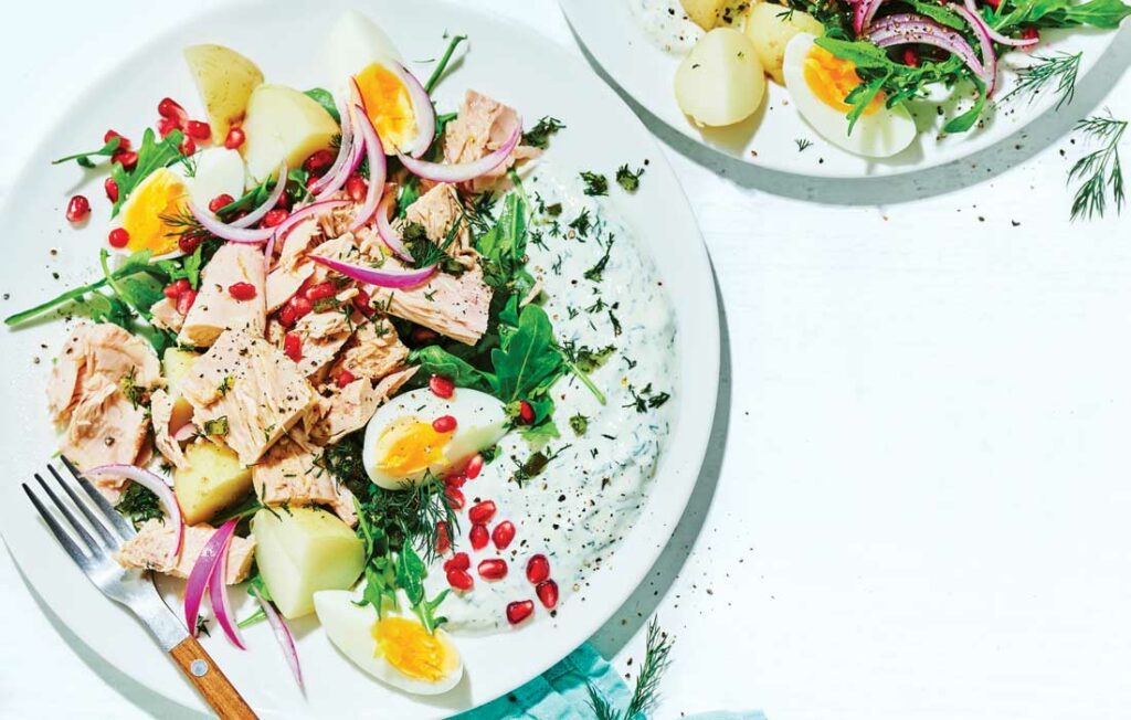 Creamy tuna potato salad