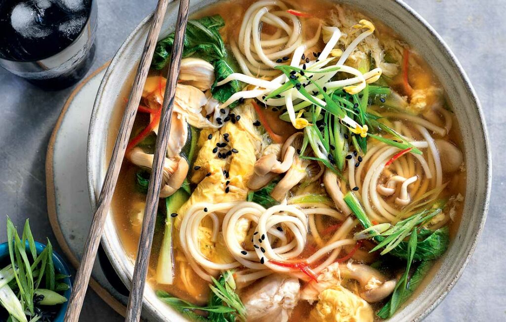 Egg-drop chicken and noodle soup Egg-drop chicken and noodle soup