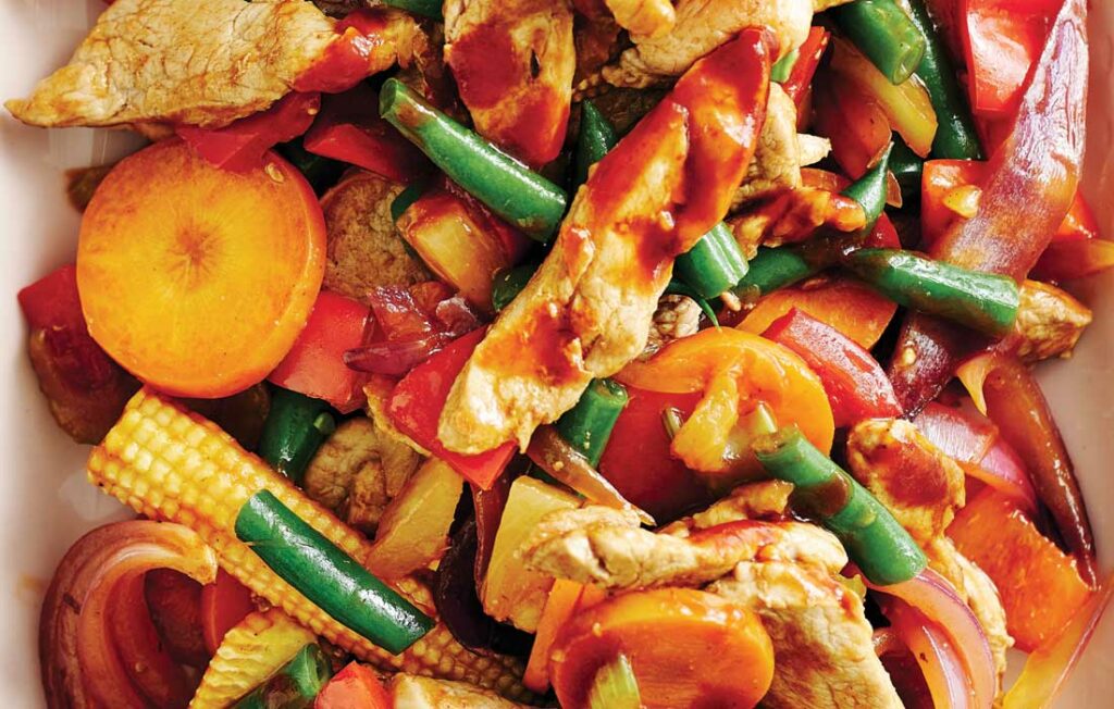 Peanut chicken stir-fry Peanut chicken stir-fry