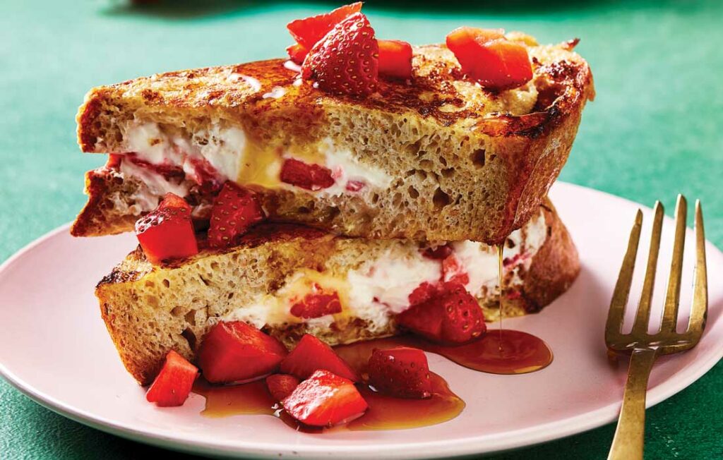 Strawberry cheesecake French toast Strawberry cheesecake French toast