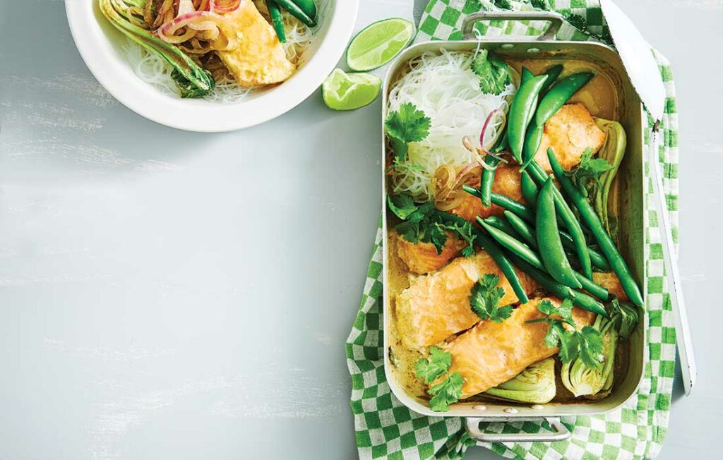 Thai green curry fish bake Thai green curry fish bake