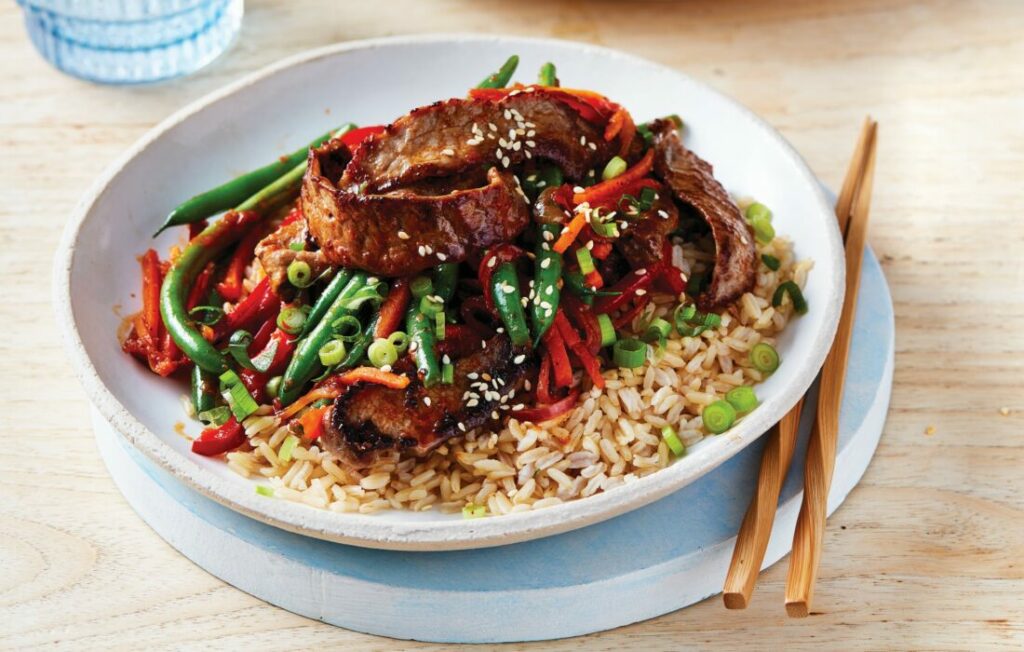 Korean beef stir-fry Korean beef stir-fry