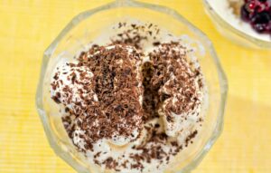 Gluten-free apple custard and yoghurt fool
