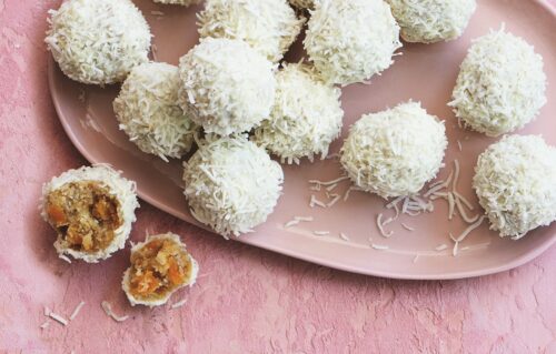 White chocolate balls