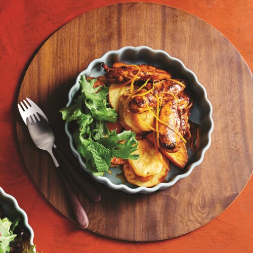Peri-peri chicken with roasted vegetables