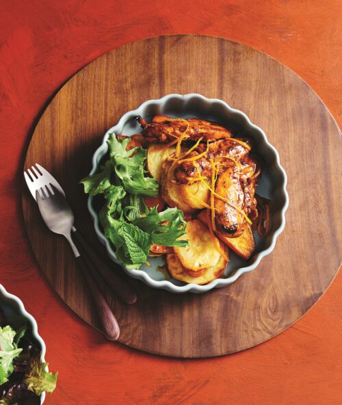 Peri-peri chicken with roasted vegetables