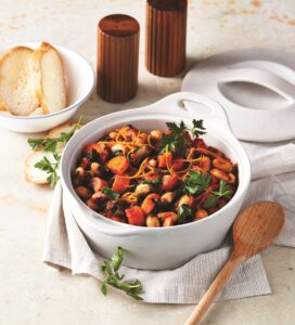 Vegan butter bean and vegetable stew