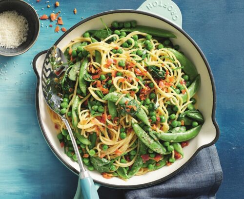 Vegetable carbonara
