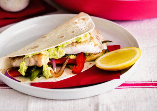 Fish fajitas