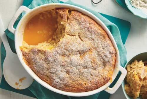 Orange and ginger self-saucing pudding