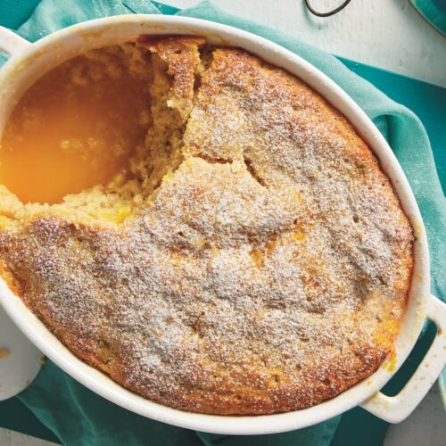 Orange and ginger self-saucing pudding