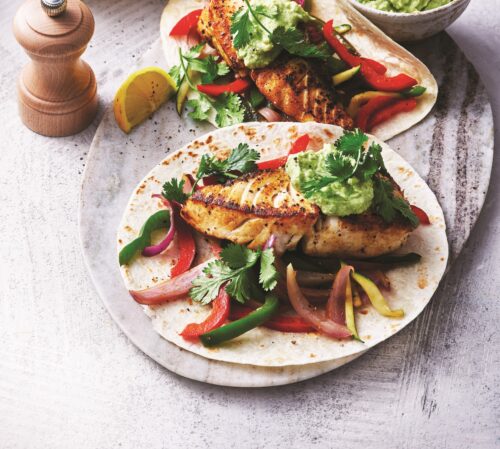 Fish fajitas