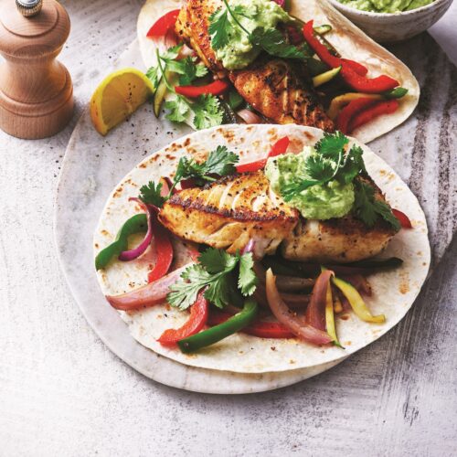 Fish fajitas