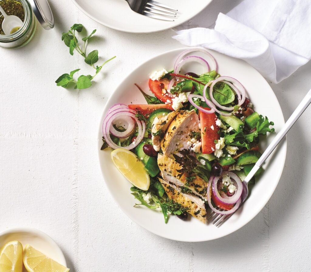 Oregano chicken Greek salad Oregano chicken Greek salad
