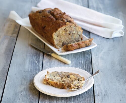Banana, coconut and sultana loaf