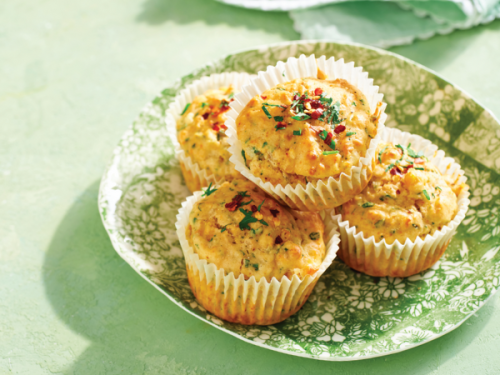 Cheese and corn savoury muffins
