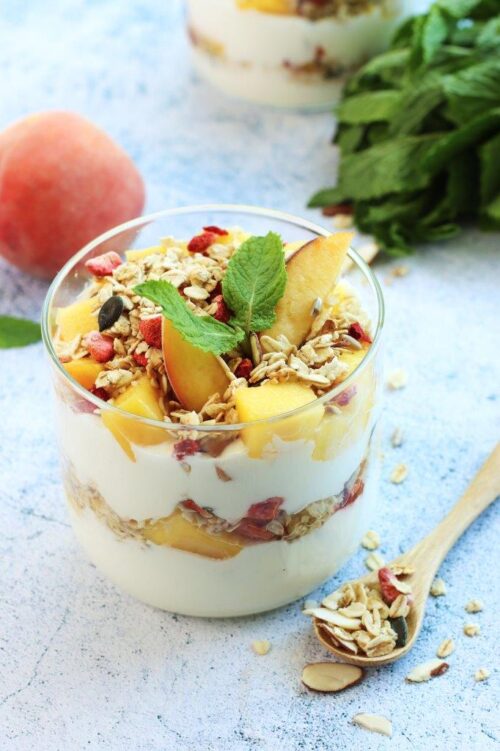 Summer granola parfait