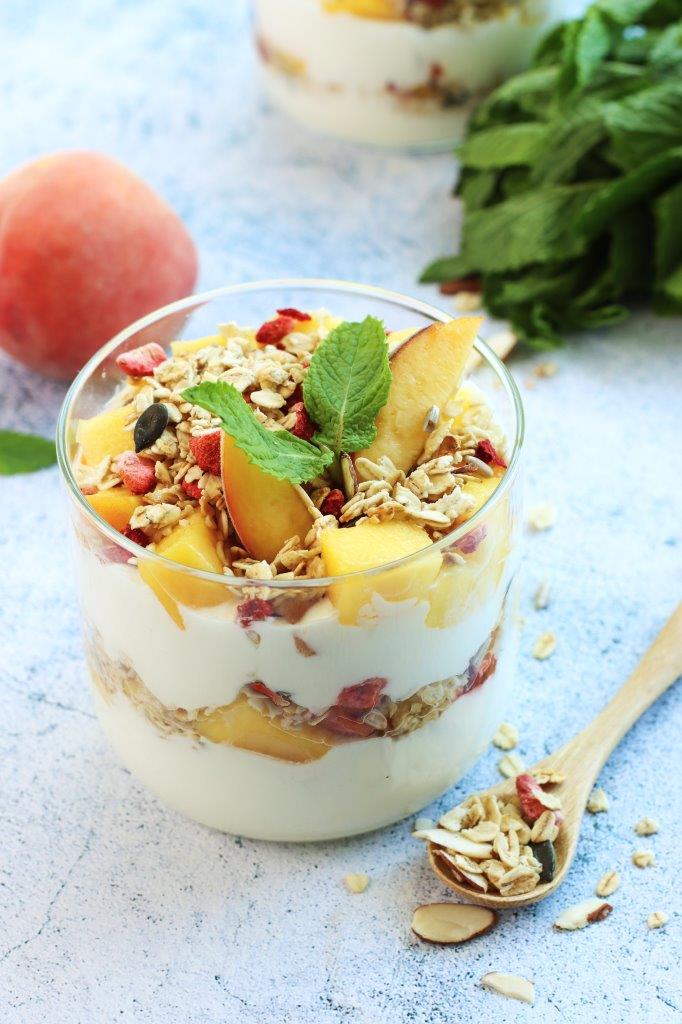 Summer granola parfait