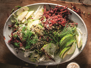 Seedy Brussels sprouts slaw