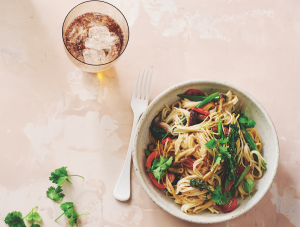 Almond butter stir-fry