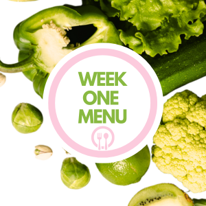 Week one menu