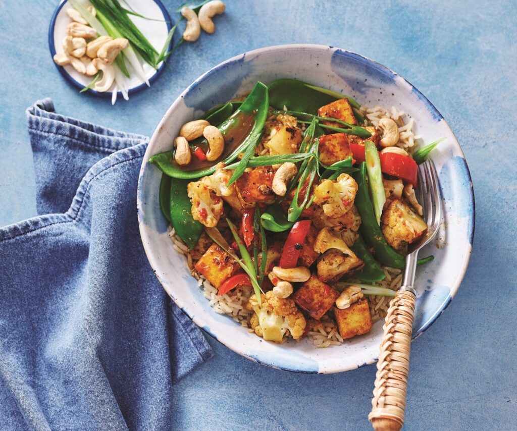 Cauli, capsicum and tofu stir-fry Cauli, capsicum and tofu stir-fry