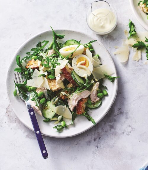 Easy chicken and cucumber salad