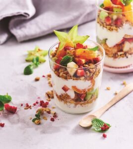 Fruit salad parfaits