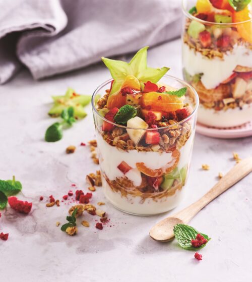 Fruit salad parfaits