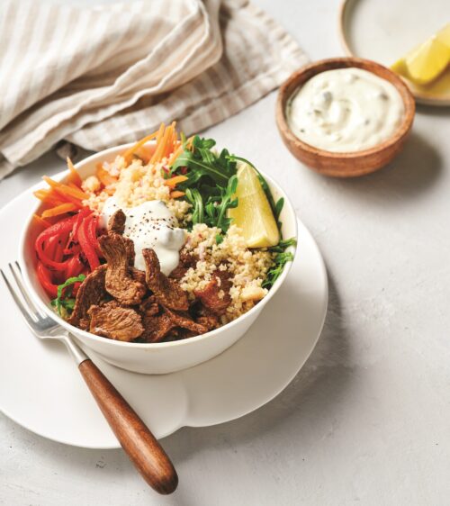 Warm Moroccan lamb and couscous salad
