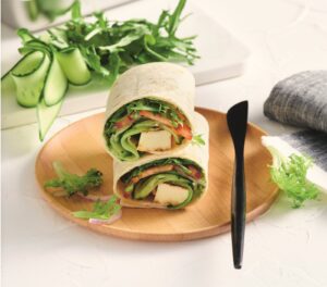 Honey mustard haloumi wrap