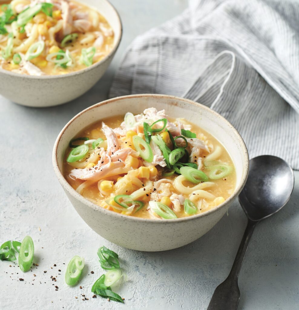 Easy chicken, corn and noodle soup Easy Chicken Corn and noodle soup