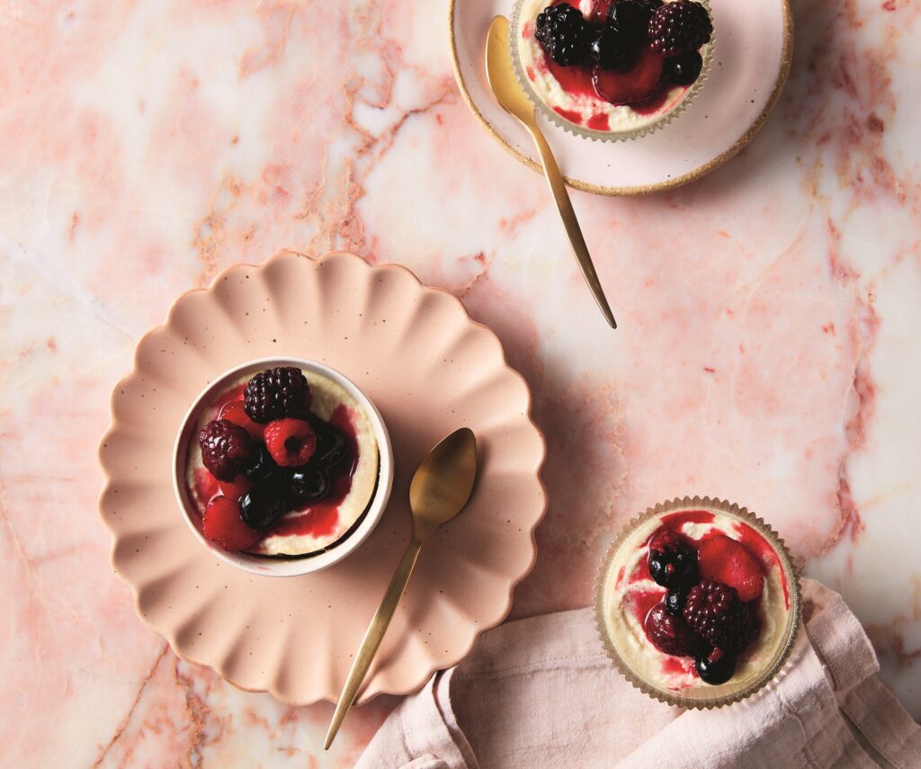 Baked ricotta with fruit Baked ricotta with fruit