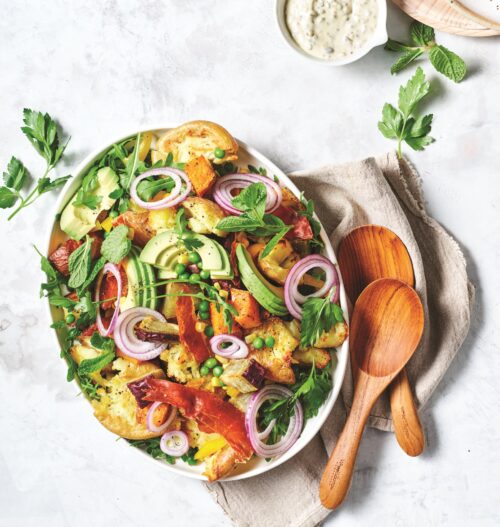 Crispy potato salad