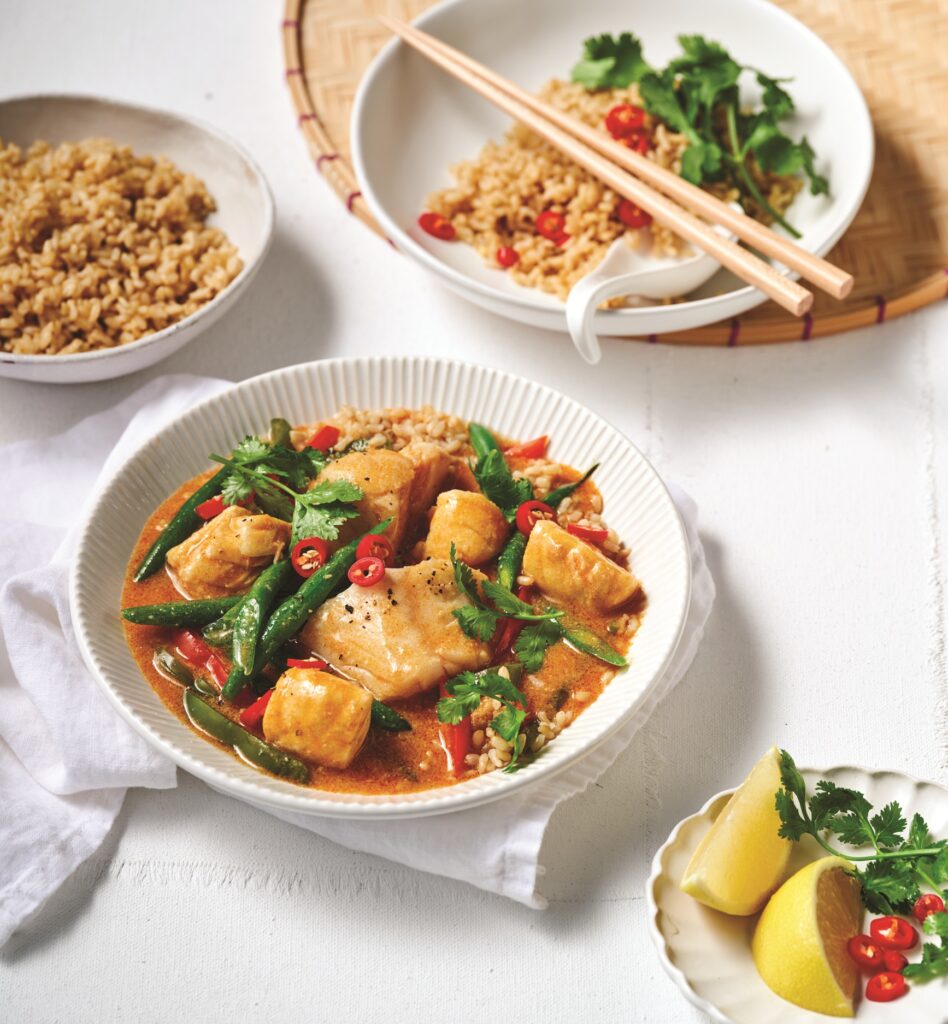 Red Thai fish curry