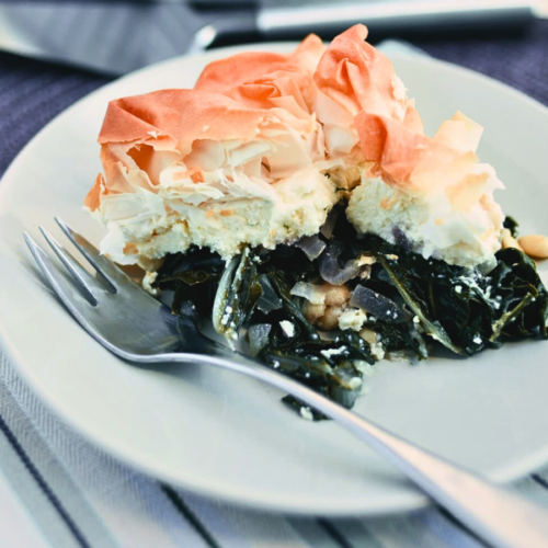 Silverbeet and feta pie