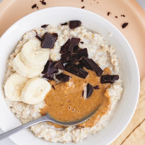 Choc-banana porridge