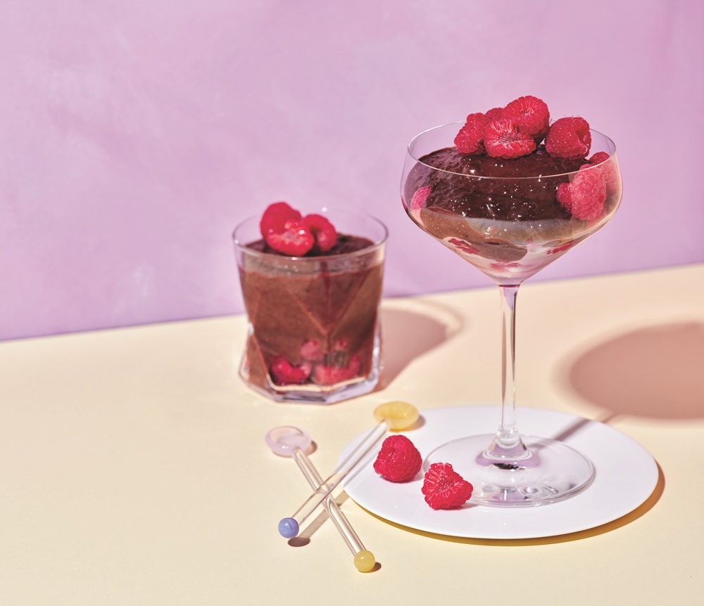 Chocolate chia puddings