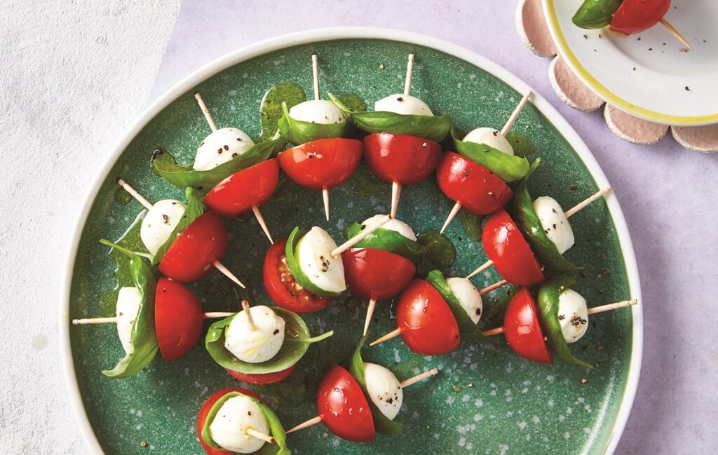 Caprese salad skewers