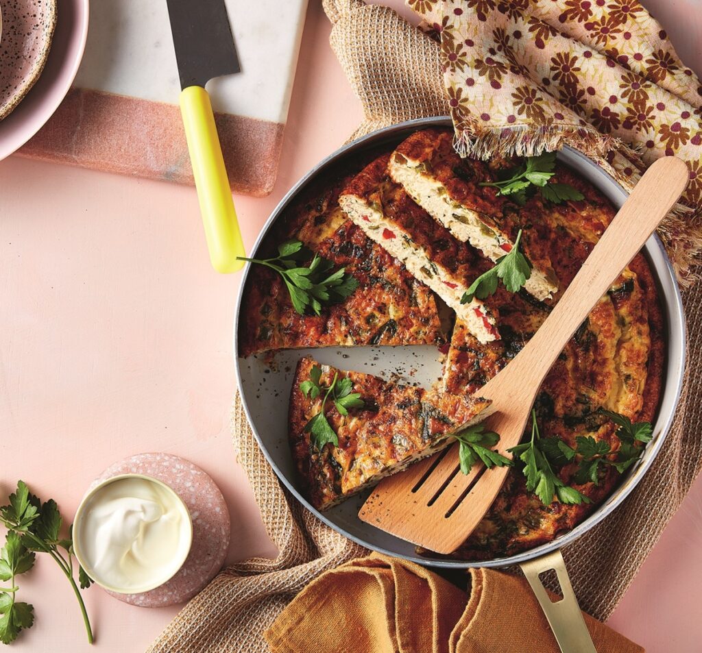 Cottage cheese and sage frittata