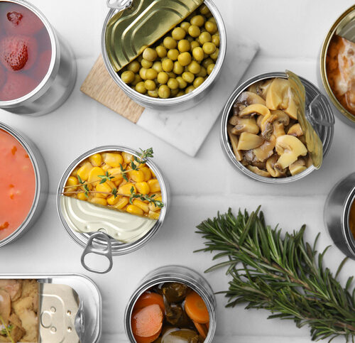 Sodium in canned vegetables