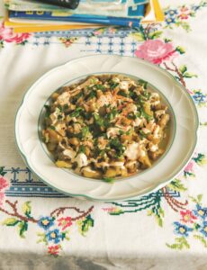 Melitzana salata (Greek eggplant salad)
