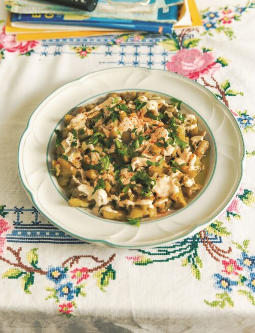 Melitzana salata (Greek eggplant salad)