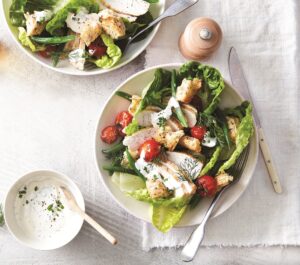 Healthy chicken ‘ranch’ salad