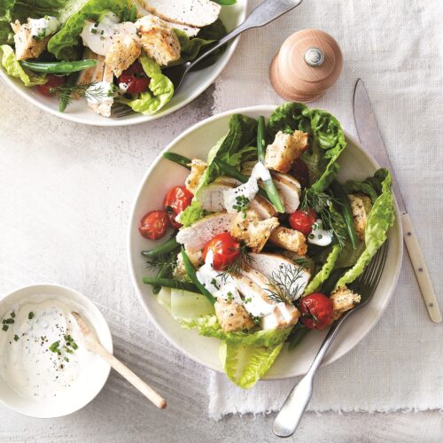 Healthy chicken ‘ranch’ salad